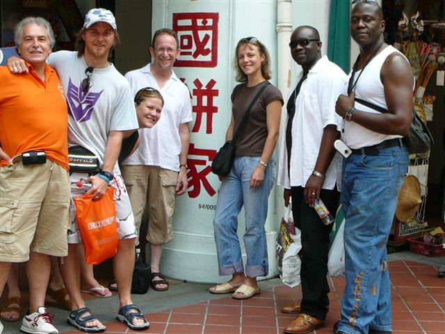 Me, Graham and band in Singapore